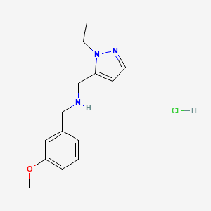1-(1-ethyl-1H-pyrazol-5-yl)-N-(3-methoxybenzyl)methanamine - 