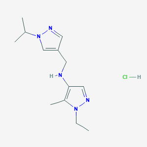 1-ethyl-N-[(1-isopropyl-1H-pyrazol-4-yl)methyl]-5-methyl-1H-pyrazol-4-amine - 
