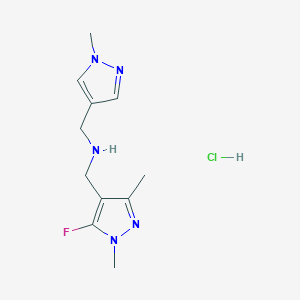 1-(5-fluoro-1,3-dimethyl-1H-pyrazol-4-yl)-N-[(1-methyl-1H-pyrazol-4-yl)methyl]methanamine - 