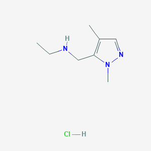 [(1,4-dimethyl-1H-pyrazol-5-yl)methyl]ethylamine - 