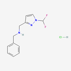 benzyl{[1-(difluoromethyl)-1H-pyrazol-3-yl]methyl}amine - 