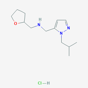 1-(1-isobutyl-1H-pyrazol-5-yl)-N-(tetrahydrofuran-2-ylmethyl)methanamine - 