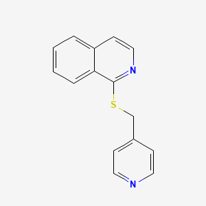 1-[(Pyridin-4-ylmethyl)sulfanyl]isoquinoline - 