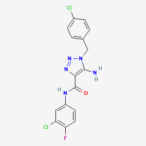 5-amino-1-(4-chlorobenzyl)-N-(3-chloro-4-fluorophenyl)-1H-1,2,3-triazole-4-carboxamide - 