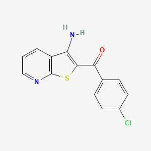 (3-Aminothieno[2,3-b]pyridin-2-yl)(4-chlorophenyl)methanone - 