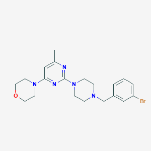 4-(2-{4-[(3-Bromophenyl)methyl]piperazin-1-yl}-6-methylpyrimidin-4-yl)morpholine - 