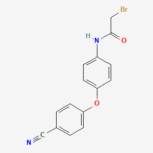 2-bromo-N-[4-(4-cyanophenoxy)phenyl]acetamide - 