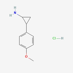 2-(4-Methoxyphenyl)cyclopropan-1-amine hydrochloride - 