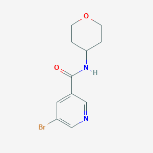 5-bromo-N-(oxan-4-yl)pyridine-3-carboxamide - 