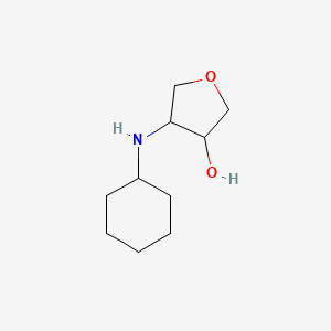 4-(Cyclohexylamino)oxolan-3-ol - 