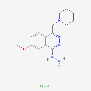 4-HYDRAZINYL-6-METHOXY-1-(PIPERIDIN-1-YLMETHYL)PHTHALAZINE HYDROCHLORIDE - 71065-12-8