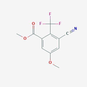 3-Cyano-5-methoxy-2-trifluoromethyl-benzoic acid methyl ester - 