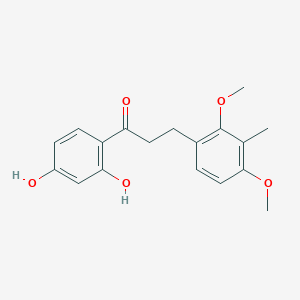 1-(2,4-Dihydroxyphenyl)-3-(2,4-dimethoxy-3-methylphenyl)propan-1-one - 