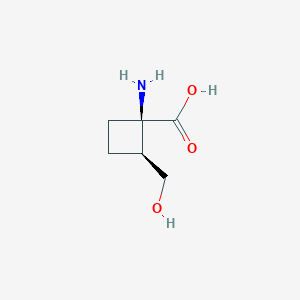 (1R,2S)-1-Amino-2-(hydroxymethyl)cyclobutanecarboxylic acid - 