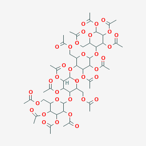 [4,5-diacetyloxy-3-[3,4-diacetyloxy-6-(acetyloxymethyl)-5-[3,4,5-triacetyloxy-6-(acetyloxymethyl)oxan-2-yl]oxyoxan-2-yl]oxy-6-[4,5,6-triacetyloxy-2-(acetyloxymethyl)oxan-3-yl]oxyoxan-2-yl]methyl acetate - 