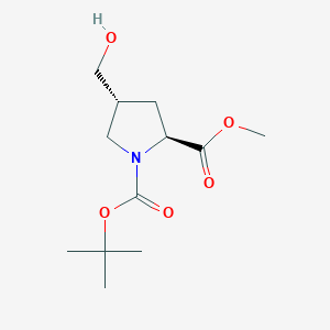 1-tert-butyl 2-methyl (2S,4R)-4-(hydroxymethyl)pyrrolidine-1,2-dicarboxylate - 