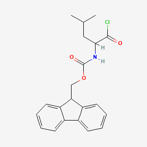 9H-fluoren-9-ylmethyl N-(1-chloro-4-methyl-1-oxopentan-2-yl)carbamate - 