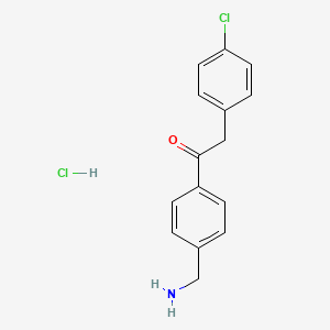 1-(4-Aminomethyl-phenyl)-2-(4-chloro-phenyl)-ethanone hydrochloride - 
