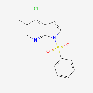 1-(benzenesulfonyl)-4-chloro-5-methyl-1H-pyrrolo[2,3-b]pyridine - 