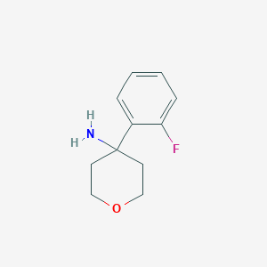 4-(2-Fluorophenyl)tetrahydro-2H-pyran-4-amine - 