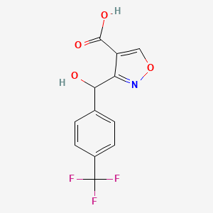 3-[Hydroxy[4-(trifluoromethyl)phenyl]methyl]isoxazole-4-carboxylic Acid - 
