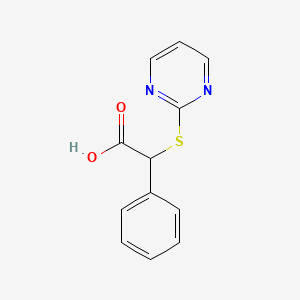 Phenyl(pyrimidin-2-ylsulfanyl) acetic acid - 