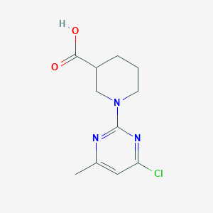 1-(4-Chloro-6-methylpyrimidin-2-yl)piperidine-3-carboxylic acid - 