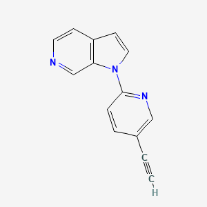 1-(5-Ethynylpyridin-2-YL)-1H-pyrrolo[2,3-C]pyridine - 