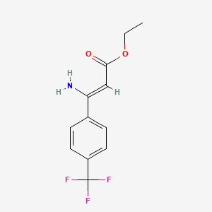 3-Amino-3-[4-(trifluoromethyl)phenyl]-2-propenoic acid ethyl ester - 