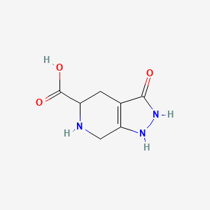 3-Hydroxy-4,5,6,7-tetrahydro-2H-pyrazolo[3,4-c]pyridin-5-carboxylic acid - 