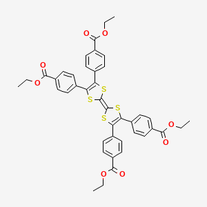 Tetraethyl 4,4',4'',4'''-[[2,2'-Bi(1,3-dithiolylidene)]-4,4',5,5'-tetrayl]tetrabenzoate - 