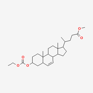 methyl 4-(3-ethoxycarbonyloxy-10,13-dimethyl-2,3,4,5,8,9,11,12,14,15,16,17-dodecahydro-1H-cyclopenta[a]phenanthren-17-yl)pentanoate - 