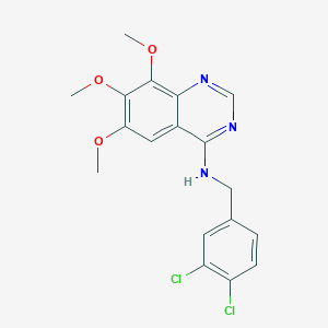 n-[(3,4-Dichlorophenyl)methyl]-6,7,8-trimethoxy-4-quinazolinamine - 