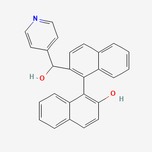 1-[2-[Hydroxy(pyridin-4-yl)methyl]naphthalen-1-yl]naphthalen-2-ol - 