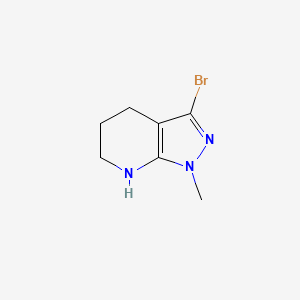 3-Bromo-1-methyl-4,5,6,7-tetrahydro-1H-pyrazolo[3,4-b]pyridine - 
