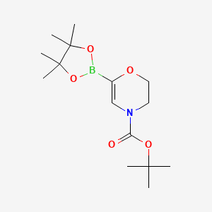 tert-Butyl 6-(4,4,5,5-tetramethyl-1,3,2-dioxaborolan-2-yl)-2H-1,4-oxazine-4(3H)-carboxylate - 2223055-83-0