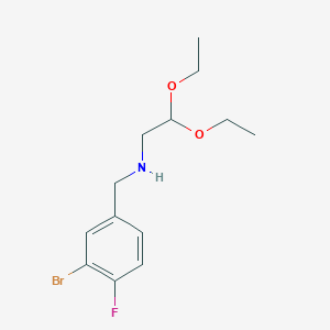 N-(3-Bromo-4-fluorobenzyl)-2,2-diethoxyethanamine - 
