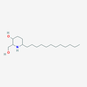6-Dodecyl-2-(hydroxymethyl)piperidin-3-ol - 