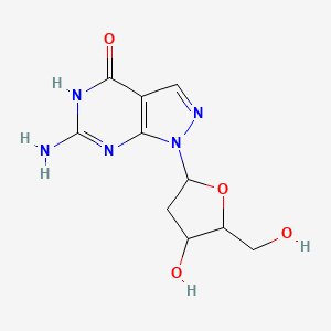 6-amino-1-[4-hydroxy-5-(hydroxymethyl)oxolan-2-yl]-5H-pyrazolo[3,4-d]pyrimidin-4-one - 