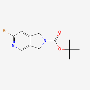tert-Butyl 6-bromo-1,3-dihydro-2H-pyrrolo[3,4-c]pyridine-2-carboxylate - 