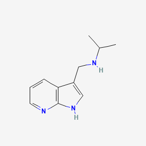 (propan-2-yl)({1H-pyrrolo[2,3-b]pyridin-3-ylmethyl})amine - 