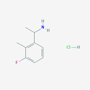1-(3-Fluoro-2-methylphenyl)ethanamine;hydrochloride - 
