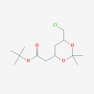 Tert-butyl 2-[6-(chloromethyl)-2,2-dimethyl-1,3-dioxan-4-yl]acetate - 