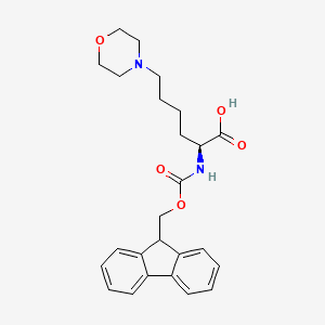 4-Morpholinehexanoic acid, alpha-[[(9H-fluoren-9-ylmethoxy)carbonyl]amino]-, (alphaS)- - 