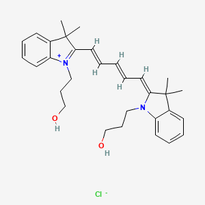 2-[5-[1,3-Dihydro-1-(3-hydroxypropyl)-3,3-dimethyl-2H-indol-2-ylidene]-1,3-pentadien-1-yl]-1-(3-hydroxypropyl)-3,3-dimethyl-3H-indolium Chloride - 