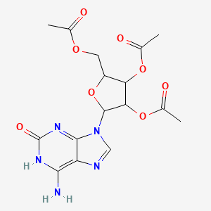 [3,4-diacetyloxy-5-(6-amino-2-oxo-1H-purin-9-yl)oxolan-2-yl]methyl acetate - 