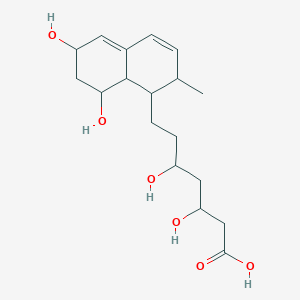 7-(6,8-Dihydroxy-2-methyl-1,2,6,7,8,8a-hexahydronaphthalen-1-yl)-3,5-dihydroxyheptanoic acid - 
