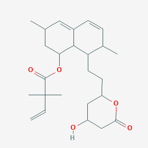 [8-[2-(4-Hydroxy-6-oxooxan-2-yl)ethyl]-3,7-dimethyl-1,2,3,7,8,8a-hexahydronaphthalen-1-yl] 2,2-dimethylbut-3-enoate - 