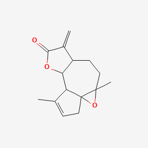3H-Oxireno[8,8a]azuleno[4,5-b]furan-8(4aH)-one, 5,6,6a,7,9a,9b-hexahydro-1,4a-dimethyl-7-methylene-, (3aS,4aR,6aS,9aS,9bR)- - 