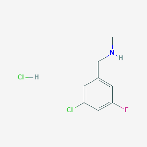 1-(3-Chloro-5-fluorophenyl)-N-methylmethanamine hydrochloride - 